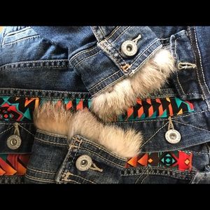 Cactus and Aztec print Jean Jacket 🌵✨